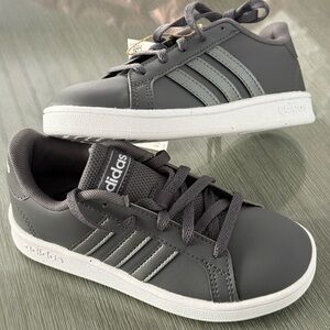 Adidas Kids Charcoal Sneakers